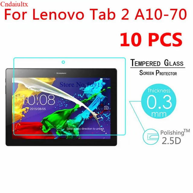 10 шт. закаленное Стекло Экран протектор для lenovo Tab 2 A10-30 A10-30F X30F Tab 3 10 Бизнес X70F TB3-X70F/м TB-X103F 10,1 дюймов