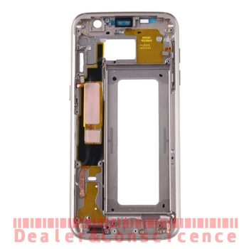 

10PCS Housing Midframe Bezel For Samsung Galaxy S7 edge G935 G935F LCD Display Middle Frame Chassis Plate have Gold Pins/Spot