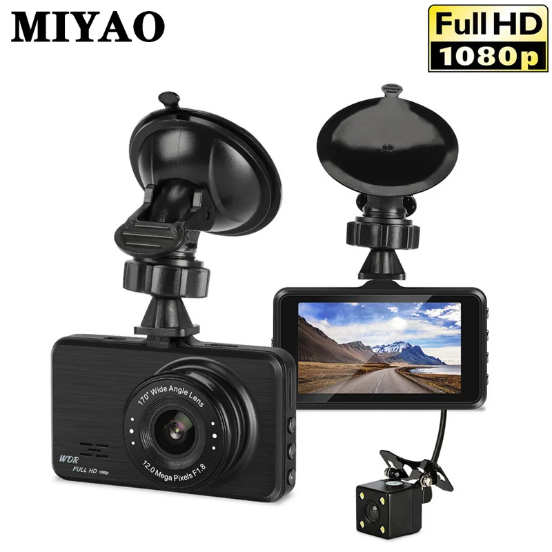 

Mini Vehicle Camera Car DVR HD1080P Dash Cam Camera 3 " Dual Lens Video Recorder Car Dvrs Dashcam Night Vision Auto Registrars