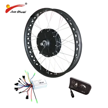 

Free shipping 26"*4.0 700C*4.0 Fat tire 1000W Powerful hub motor Electric Bike Conversion Kit for Mountain beach snow ebike
