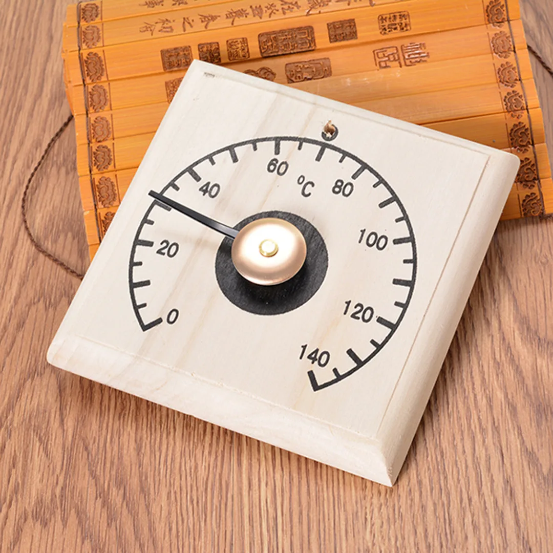 1 x Pine Wood 140º C Sauna Thermometer 15 Minutes Hourglass Sand Timer Clock Bath