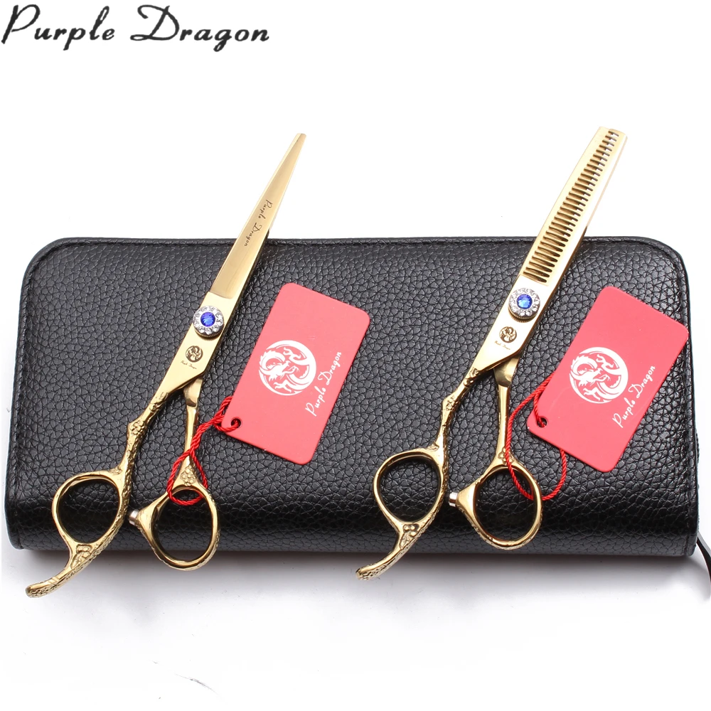 

1Pair Left-Hand 5.5" 6" 440C Dogs Grooming Kit Straight Scissors Thinning Shears Professional Pets Shears Animal Scissors Z8002