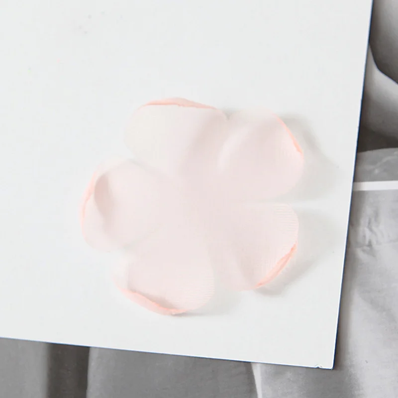 100 шт чистый ручной DIY5.5cm пятилепестковый цветок горячий горящая Сторона шифон