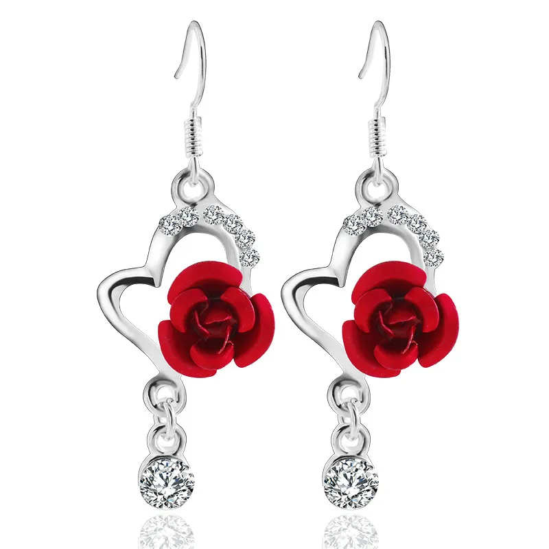 

Big Pendant Fashion Long Paragraph Earrings Rose Earrings 11.22