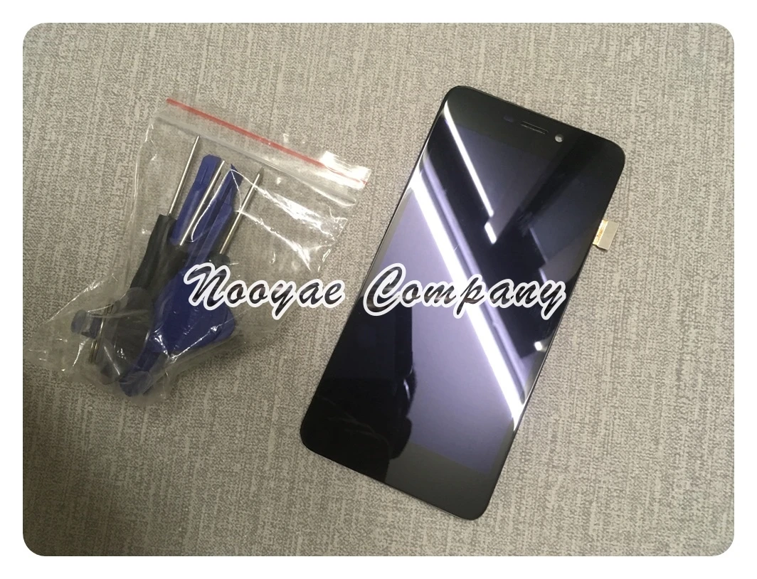 Черный сенсорный ЖК дисплей для BQ 5037 Strike Power + фотография отслеживания|Экраны