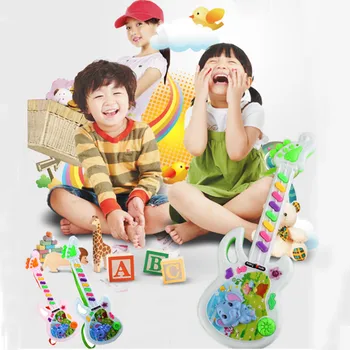 

Electric Guitar Toy Musical Play For Kid Boy Girl Toddler Learning Electron Toy