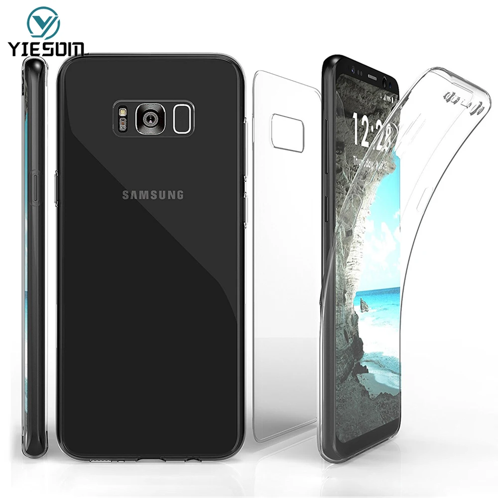 YIESOM мягкие ТПУ чехлы для SAMSUNG GALAXY S9 S8 Plus S7 Edge A3 A5 A7 2016 2017 чехол J2 J3 J5 J7 Prime 360 с полным