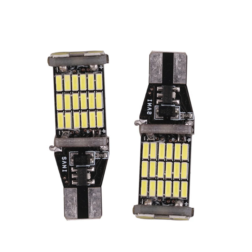 

2x T15 W16W 45 SMD 4014 Error Free LED Car Reverse Back Turn signal tail Light Bulbs High brightness Car accessories Universal