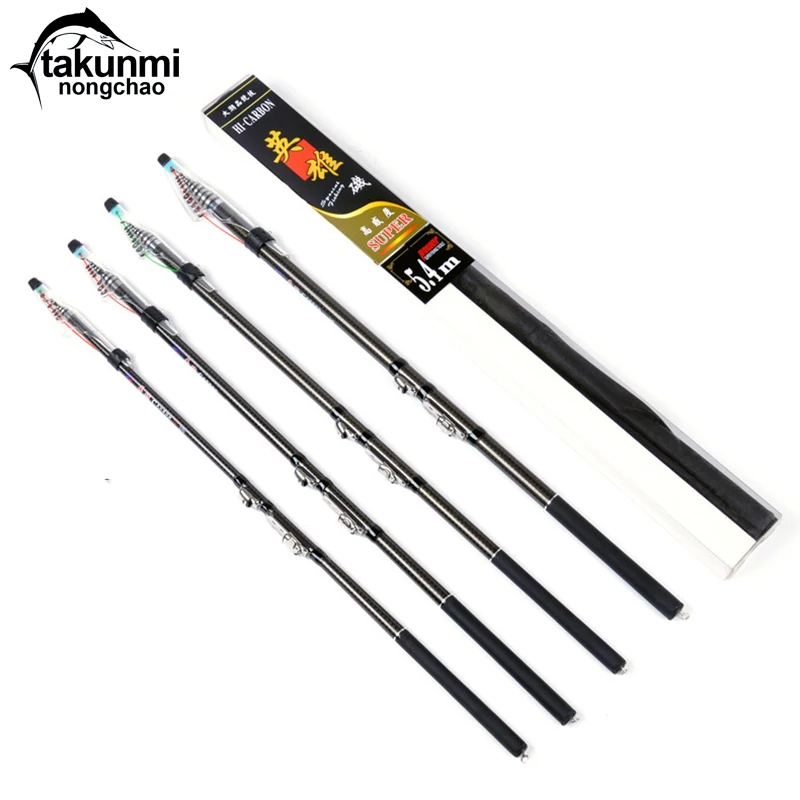

2018 New Telescopic Fishing Rod rod set Ultra light hand rod fishing rod 4.5 meters 5.4 meters hand car ppole 6.3 meters ZG-211