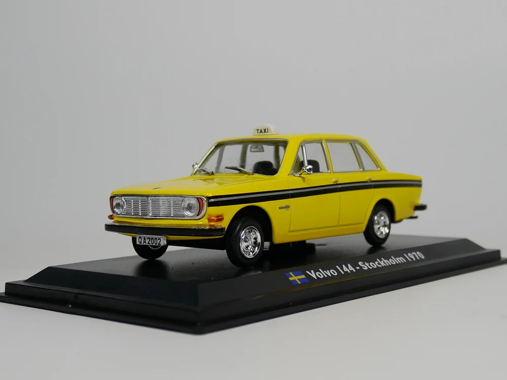 Leo модель 1:43 Volvo 144 Stockholm такси 1970 Швеция такси литая модель автомобиля