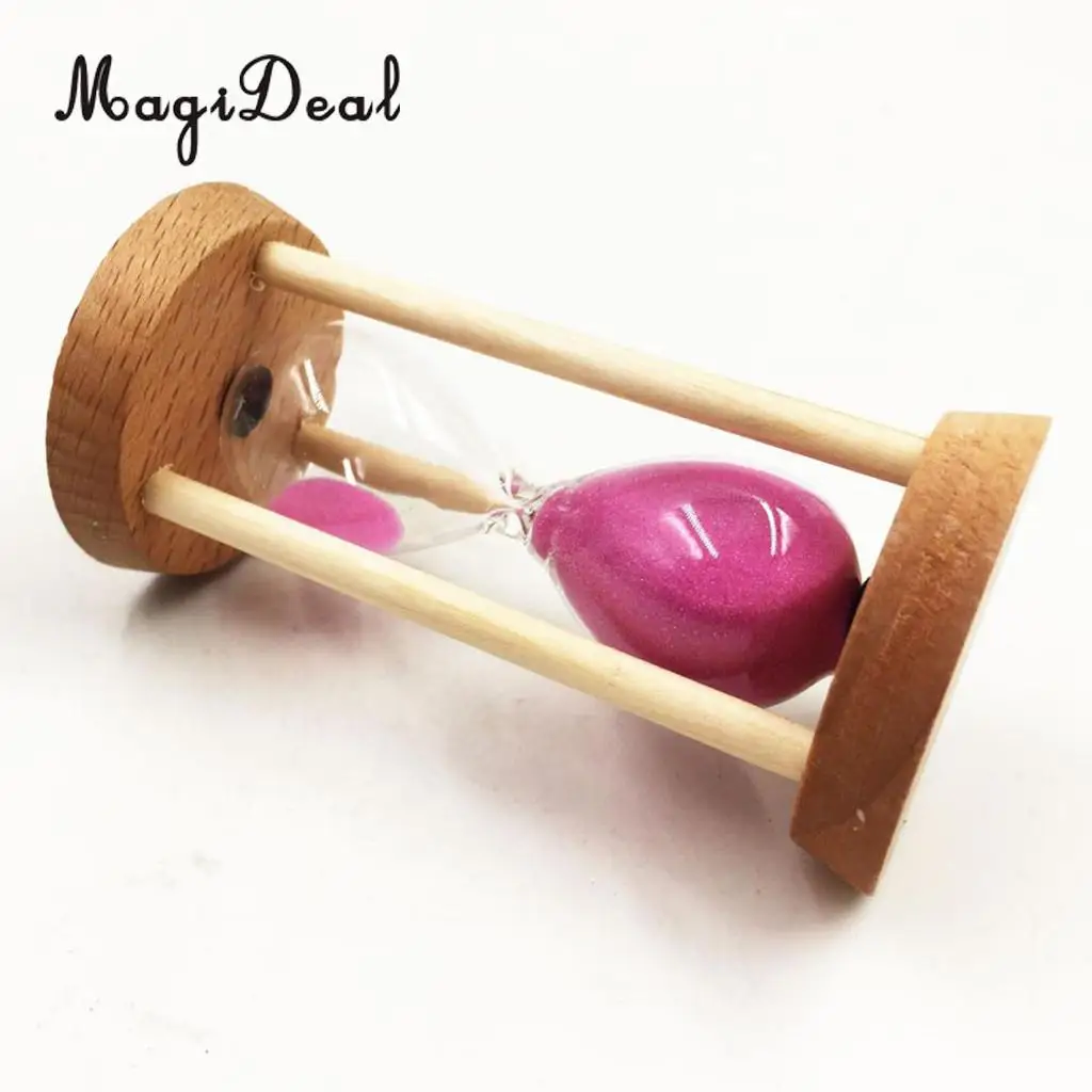 MagiDeal 10 Minutes Wooden Sandglass Hourglass Sand Timer for Classroom Teaching Kitchen Cooking