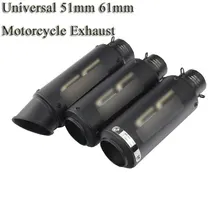 

51mm 61mm Universal Motorcycle Exhaust Escape SC Project GP Laser Marking Muffler Moto For Kawasaki ZX-6R Ninja250 GSXR600 R6