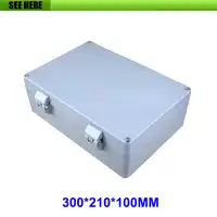 Waterproof IP66 Aluminum Enclosure PCB Instrument Box DIY Electronic Project 300*210*100mm