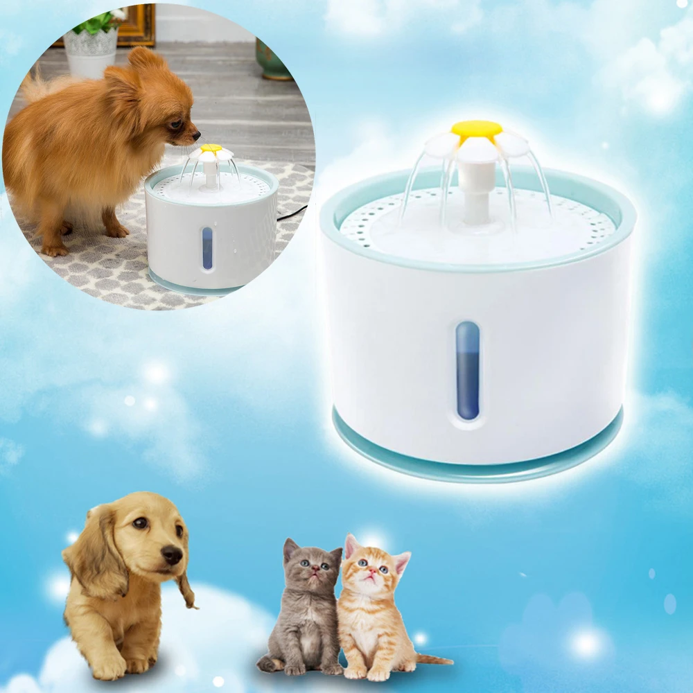 Automatic Pet Cat Water Fountain with LED Electric USB Dog Cat Pet Mute Drinker Feeder Bowl Pet Drinking Fountain Dispenser 29