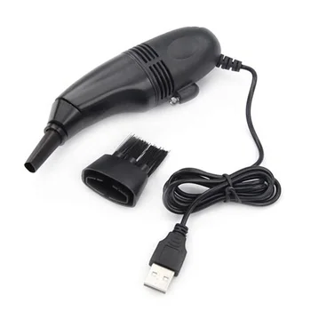 PROMOTION! Black Mini Turbo USB Hoover Vacuum Cleaner for Laptop PC Computer Keyboard Gift