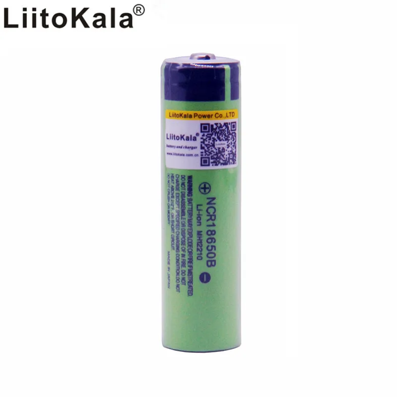 LiitoKala 18650 3400mAh аккумулятор 3,7 V литий-ионный аккумулятор без защиты PCB 18650B18650 3400 - Цвет: 1 PCS battery