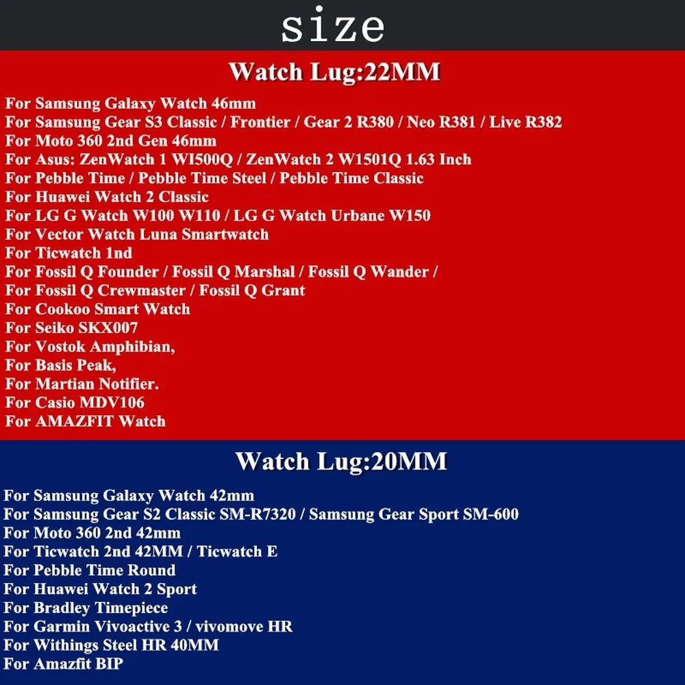 Сменные спортивные силиконовые часы 22 мм/20 мм для Huawei Watch GT Samsung Galaxy 46 ремешок