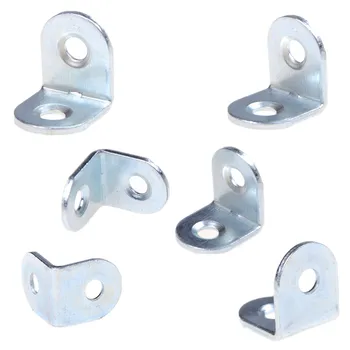 

50pcs/lot 20x20x15mm Shelf Support Angle Brackets Corner Braces For Furniture Accessories Silver Wholesale