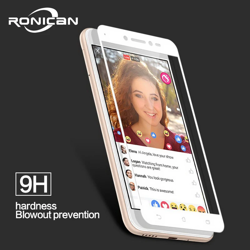 Закаленное стекло RONICAN для Asus Zenfone Live ZB501KL полноэкранная Защитная пленка из
