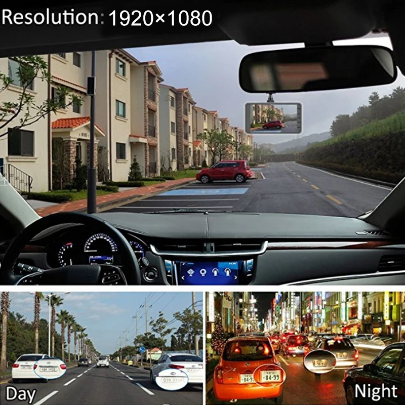 

4inch Driving Recorder Car DVR Motion Detection Durable Dash Cam for Night Vision
