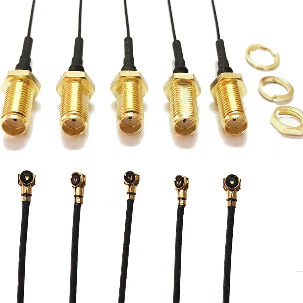 100 шт. 5 см IPX IPEX MHF4 MHF 4 к гнездовому разъему SMA RF коаксиальный Перемычка 0 81 мм 10 15 20 30