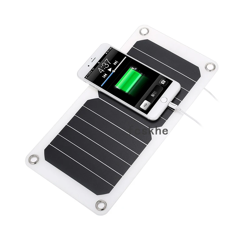 

Dc5 Mono Solar Panels Battery Charger Trickle For Phone Car Boat Rv,7W