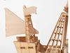 Laser Cutting DIY  Sailing Ship Toys 3D Wooden Puzzle Toy Assembly Model Wood Craft Kits Desk Decoration for Children Kids ► Photo 3/6