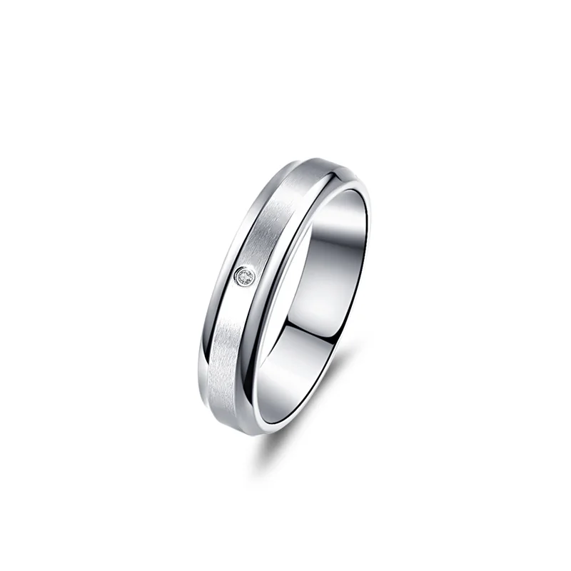Sterling Silver Cross W//.005ct Genuine Diamond Mens Ring