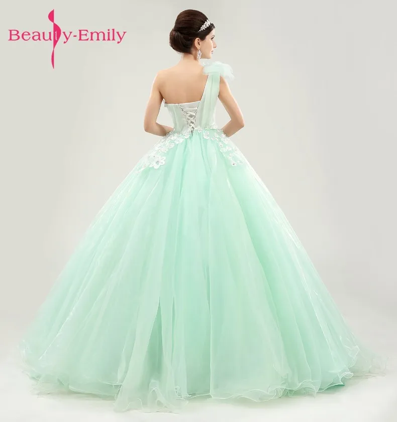 Beauty-Emily Long Ball Gown Quinceanera Dresses 2017 One Shoulder Princess Girl Dresses Sweetheart Sleeveless Lace Up Party Gown Beauty-Emily Long Ball Gown Quinceanera Dresses 2017 One Shoulder Princess Girl Dresses Sweetheart Sleeveless Lace Up Party Gown