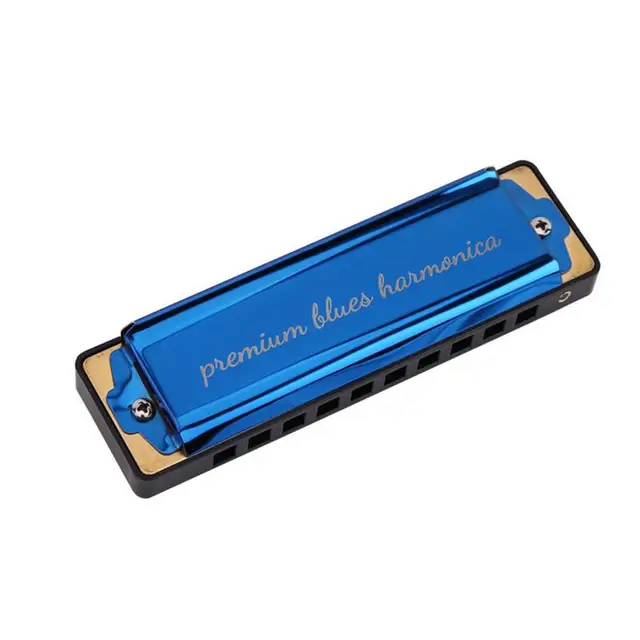 10 hole C Tonality Blues Harmonica Pure Copper Plate Adult Senior