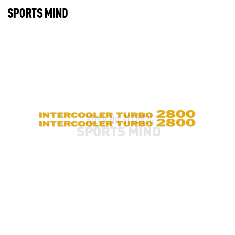 2 X Intercooler Turbo 2800 Car Sticker Decal Automobiles Car Styling For Mitsubishi Delica L300 Pajero Shogun Accessories. 