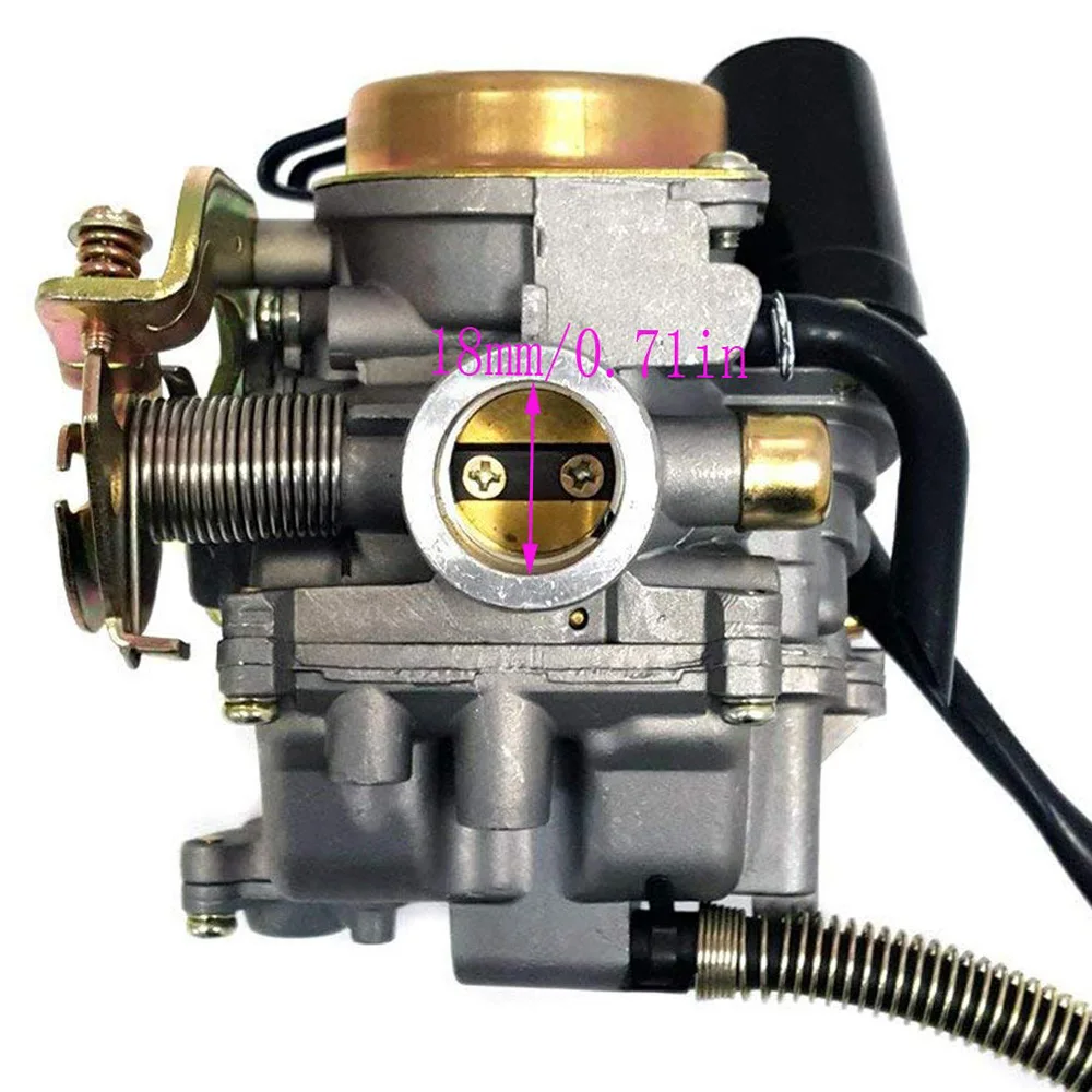 Карбюратор ПОДХОДИТ для GY6 50CC 49CC 4 тактный скутер Taotao двигатель 18 мм Carb впускной