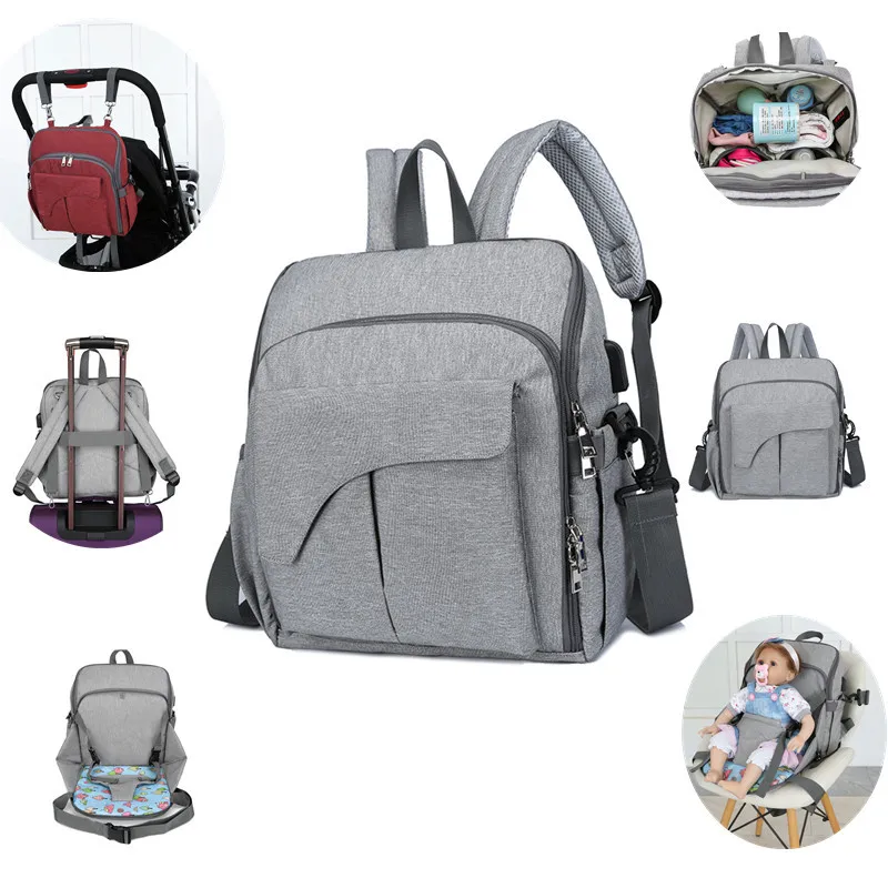  Multifunction Diaper Bag Backpack for Moms Maternity Bag for Baby Care Bag for Cart Stroller Nappy 