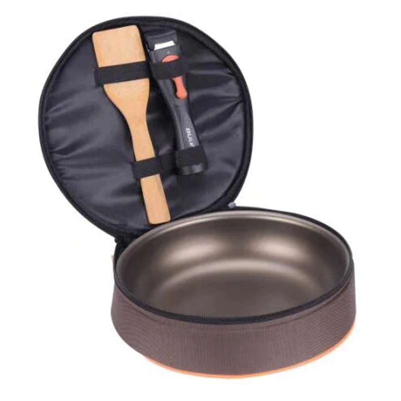 Utensilios de cocina de Camping olla sartén utensilios de cocina Picnic conjunto cocinero mochilero senderismo Cooking Pan Pot set