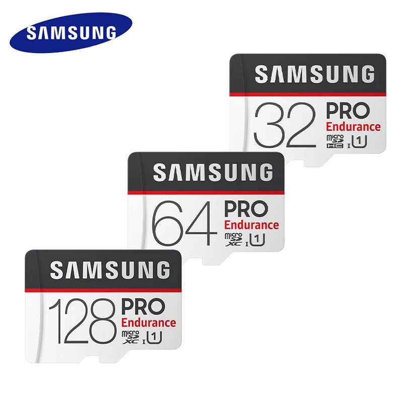 SAMSUNG карта памяти Micro SD PRO выносливость TF карта, 32 ГБ, 64 ГБ, 128 ГБ, Micro sd карта, Class10 MicroSDXC UHS-1 4K слот для карт памяти 100 МБ/с
