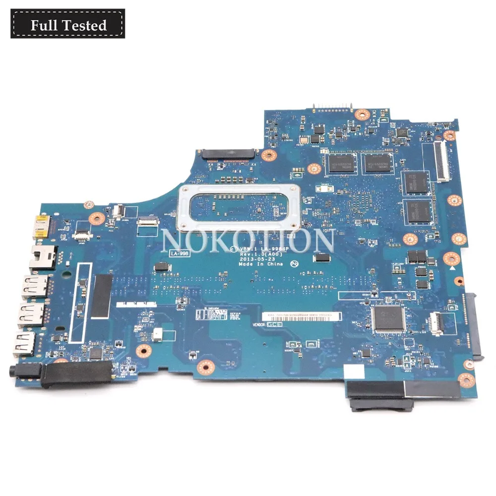 price cut  NOKOTION VBW11 LA-9984P CN-0DYFMW 0DYFMW for Dell Inspiron 17R 5737 laptop motherboard SR16Z I7-450