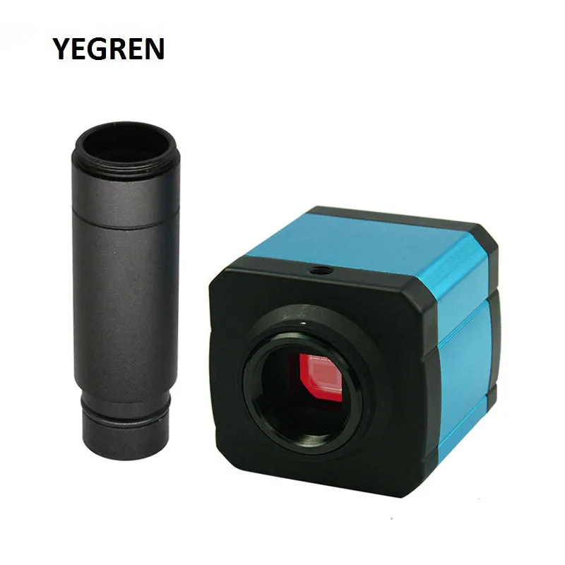 14MP HDMI USB Camera HD Digital Microscope Camera with C-Mount Lens Electronic Eyepiece Video for Stereo Biological Microscope