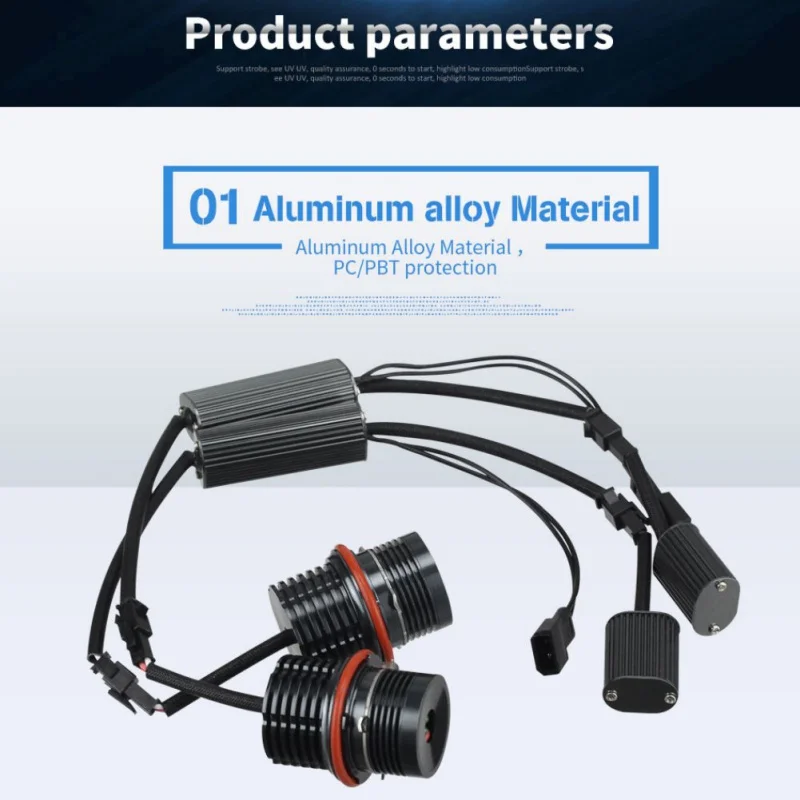 Flash Deal 2Pcs 40W Silver Angel Eye For BMW Halo Ring Marker Light Bulbs Fit E39 E60 E61 E87 2