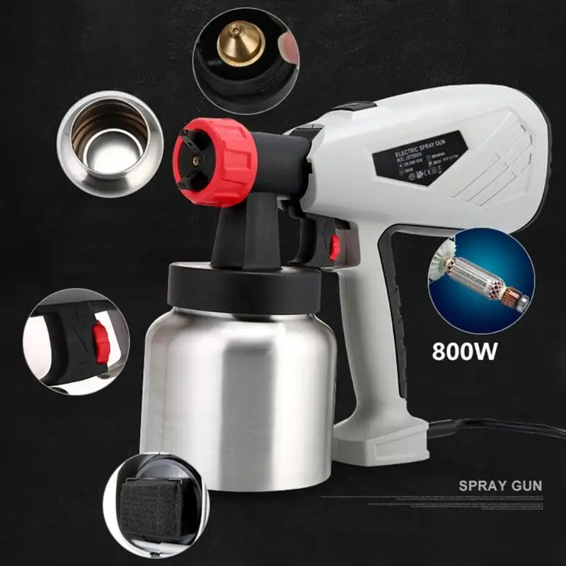Electric Spray Gun 800ml Cup Detachable High Voltage Electric Painting Spray Gun Cake Chocolate Paint Sprayer high quality