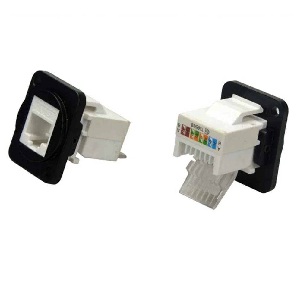 

Hight quality 5pcs/lot D type CAT5E Ethercon Socket with plastic