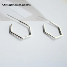 925 серьги из стерлингового серебра, ювелирные изделия, винтажные геометрические серьги, креативный подарок на день рождения, серьги для женщин