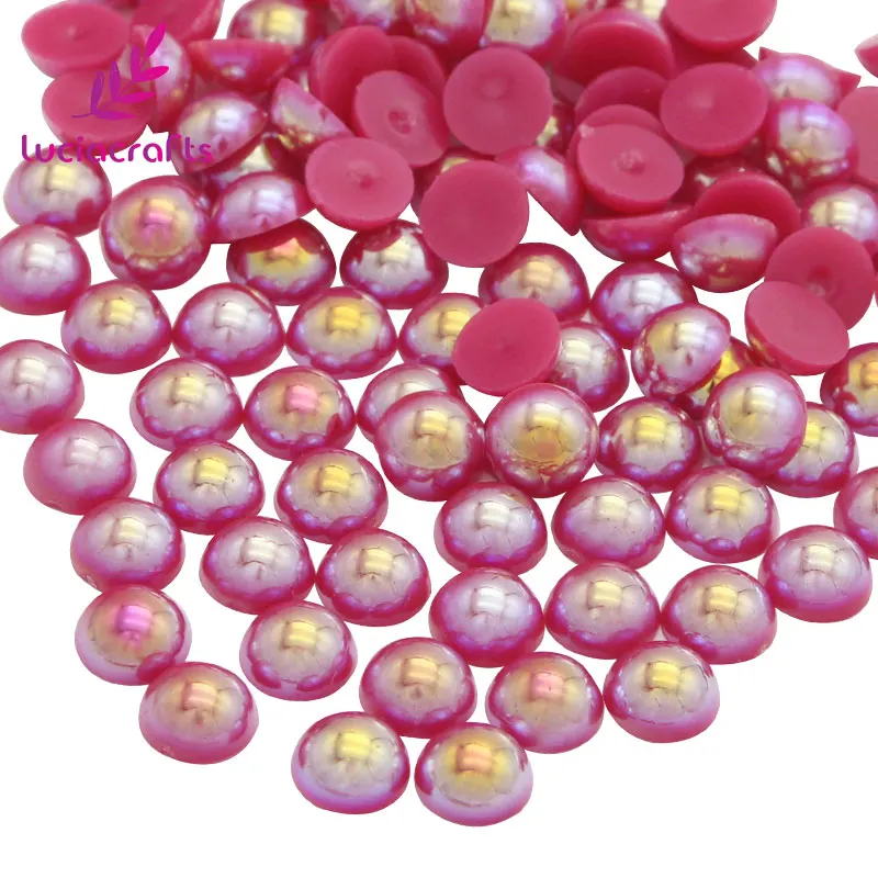 

Lucia crafts 3mm ABS Peals Half Round Pearl Beads Flatback Scrapbook Imitation Pearls DIY Accessory 1000pcs F0106