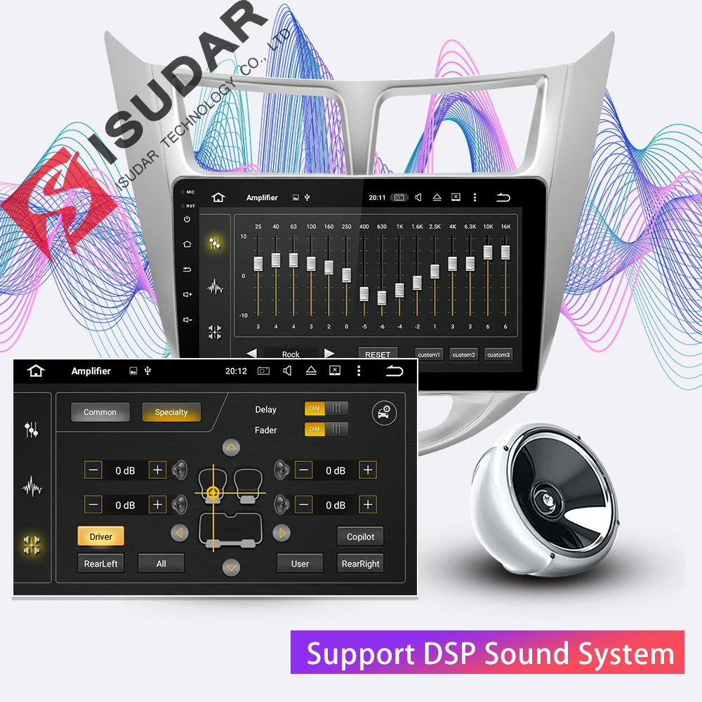 Excellent Isudar Android 9 2 Din Car Multimedia Player For Hyundai/Solaris/Verna/Accent Auto Radio GPS Navigation Video Stereo DSP USB DVR 3
