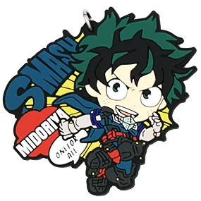 My Hero Academy Аниме Boku no Hero Academy Midoriya Bakugou Katsuki Asui Eijiro SHOTO Denki Uraraka All Might резиновый брелок - Цвет: 01 Izuku Midoriya