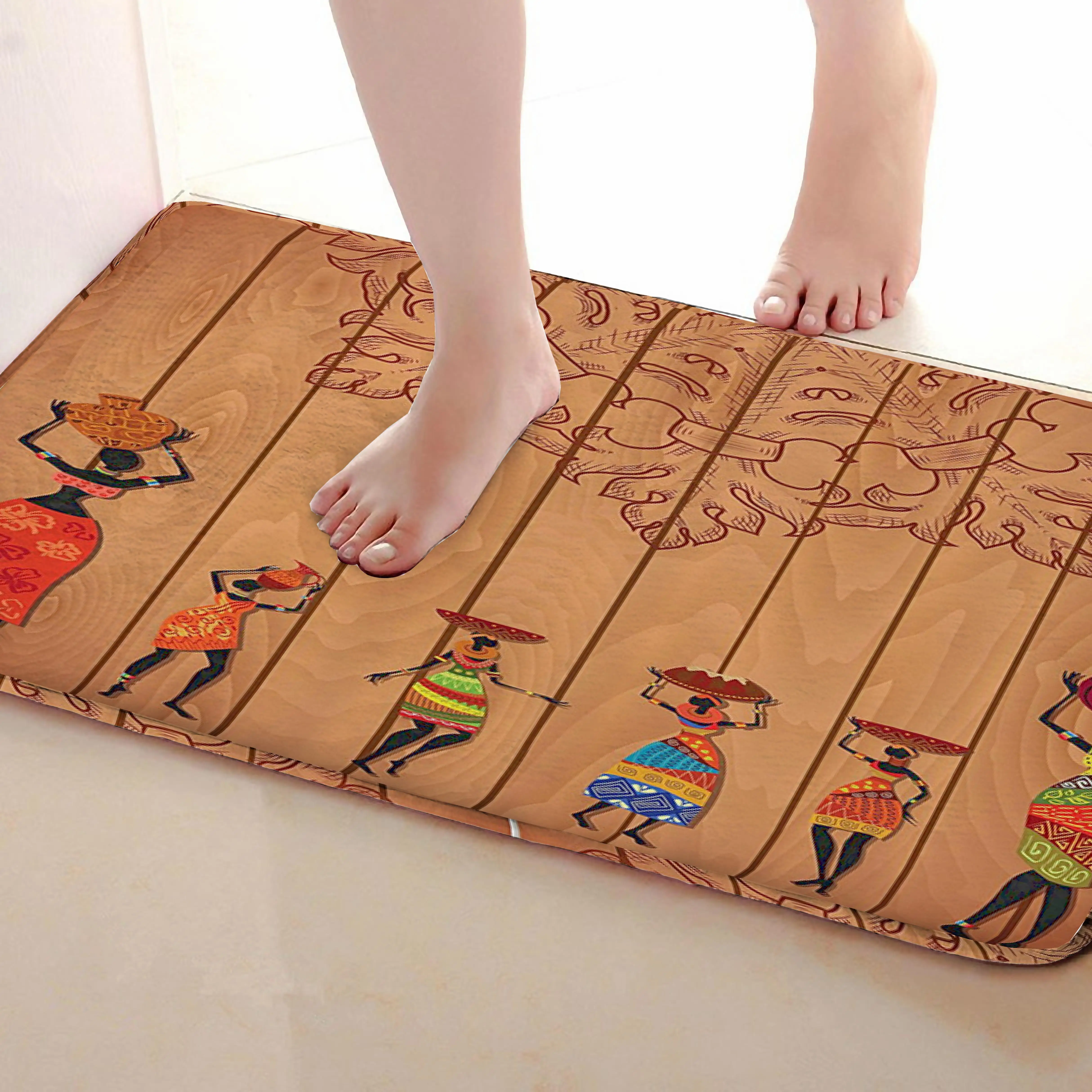 Для женщин Стиль Ванная комната Коврики, забавные Нескользящие Для ванной Коврики, Занавески для душа Интимные аксессуары, Коврики Чинг вашей душе Шторы