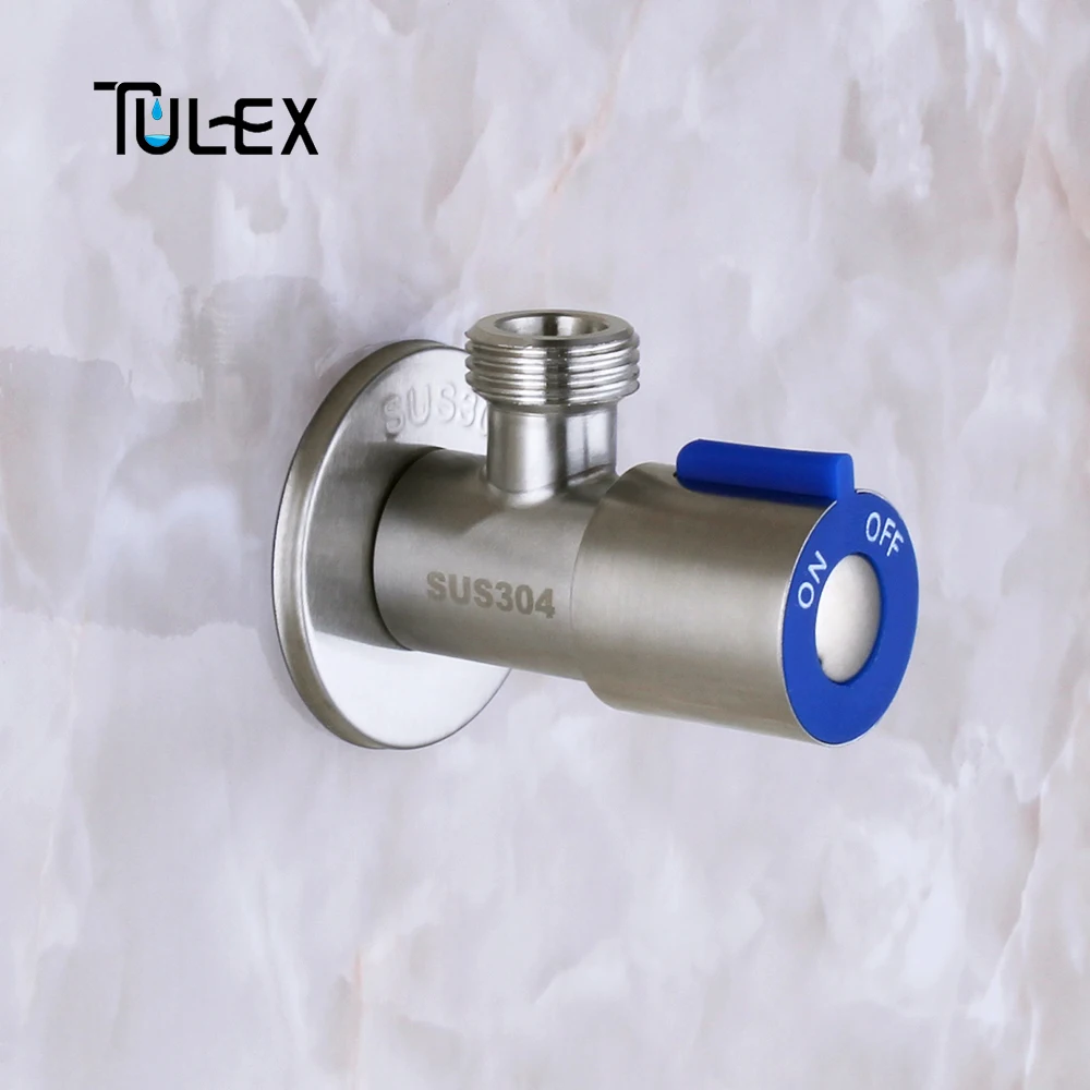 

TULEX Faucet Angle Valve Stainless Steel 304 Water Valve Stop Valve Diverter Toilet Valve Control Bathroom Kitchen Accessories