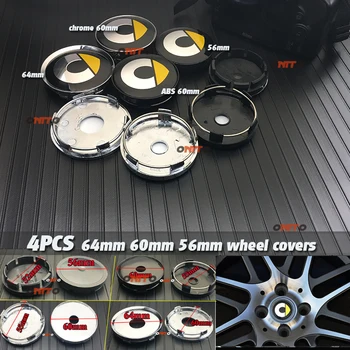 

4pcs new 56mm 60mm 64mm 135mm Car Wheel Center Hub Caps Cover Rim Sticker Badge emblem auto accessorie For Smart fortwo forfour