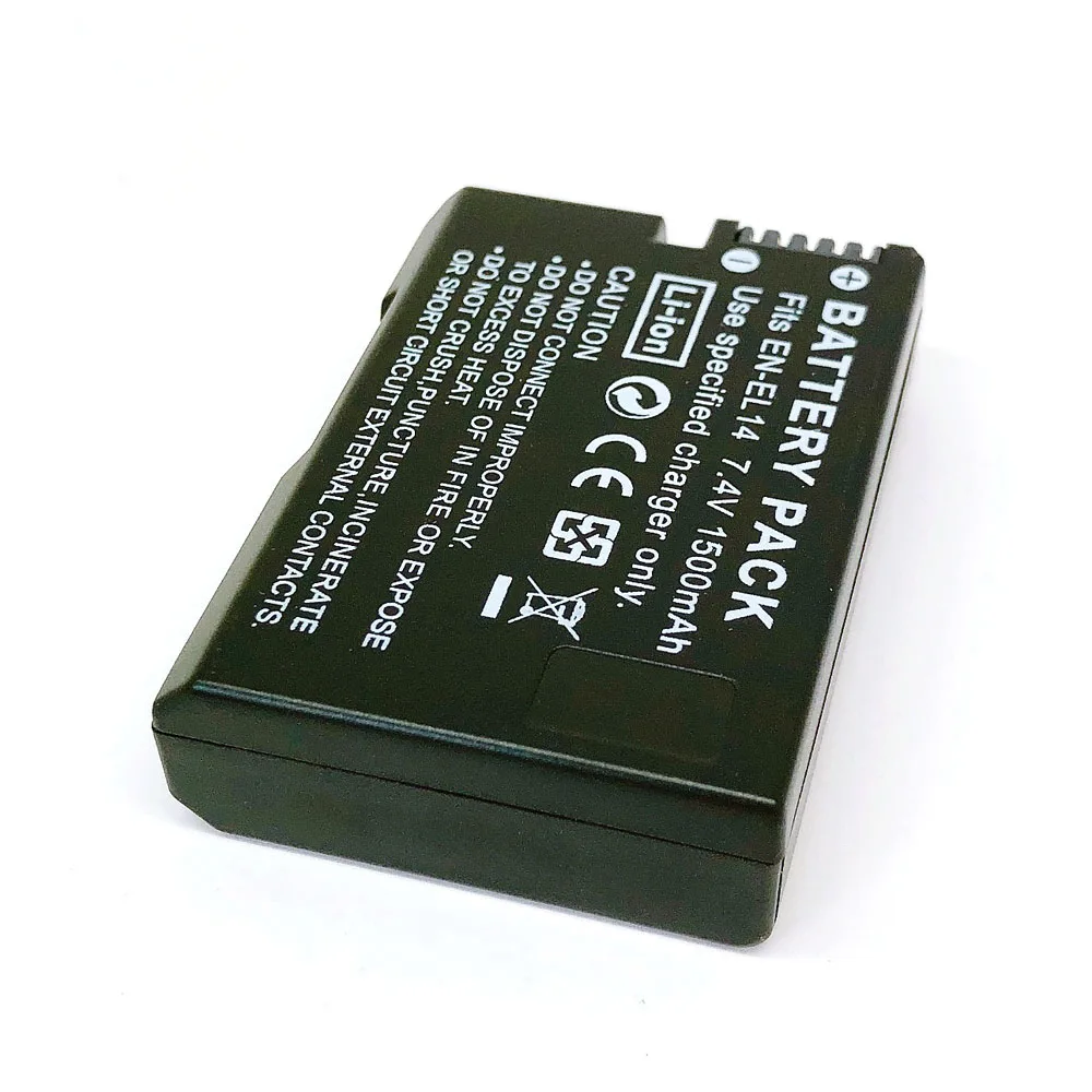 Billige EN EL14 ENEL14 EN EL14 Batterie Pack Für Nikon D3100 D3200 D3300 D3400 D5100 D5200 D5300 DF D5500 D5600 P7000 P7100 p7700 P7800