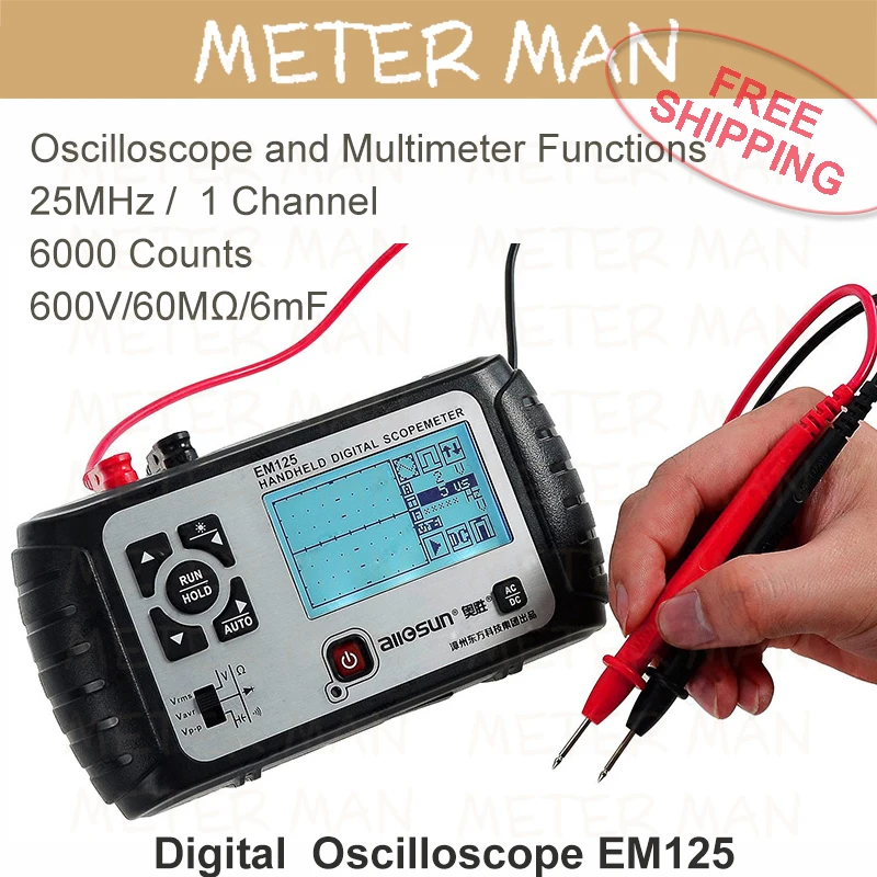 All Sun 2 in1 Multifunction Teaching tool Oscilloscope 25MHz Multimeter
