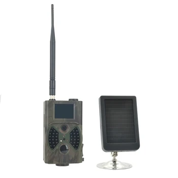 

HC300M 940NM Infrared Night Vision Hunting Trail Camera GSM MMS GPRS with Solar Panel Battery